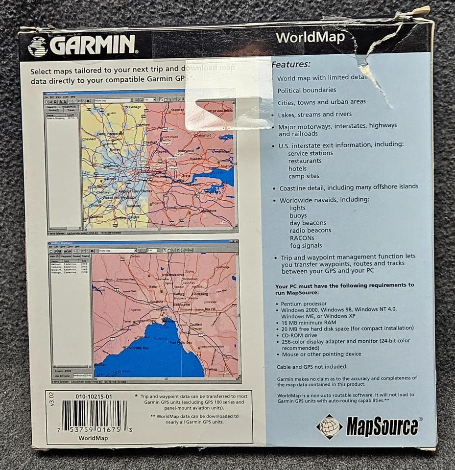 2004 Garmin CD-Rom World Maps 010-10215-01 v3.02 (Disk Still Sealed) - Image 2 of 4