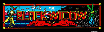 Black Widow Arcade Marquee Header/Backlit Sign