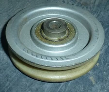 Idler round grove roller pulley Steel 3 - 3/8" ball bearing Rope Rigging 3/8" ID