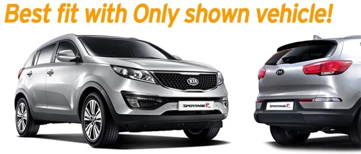 Visera de ventana cromada plateada puerta de ventilación SunRain A477 4P para Kia Sportage 2011~2016 Foto 3 de 4