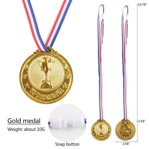 Winner Medals Plastic Gold Medal Silver Medal Bronze Prize Medal Children B1P1 - Imagen 1 de 13