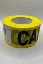 Yellow Premium Caution Tape 3 Inch X 1000 feet Each - Hazard Tape