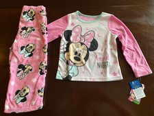 Girls Disney MINNIE MOUSE 2-Pc Pajamas - Size 2T - NEW NWT - MSRP 32 A9 