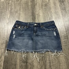 Y2K Aeropostale Denim Mini Skirt Juniors 7/8