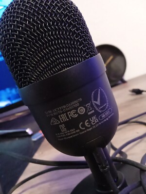 RAZER Seiren Mini USB Plug-and-Play Tischmikrofon Schwarz Weiß Kondensatormikro