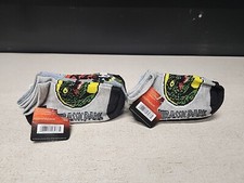 Jurassic World No Show Socks - Show Sz 7.5 - 3.5 NEW - 10 Pairs