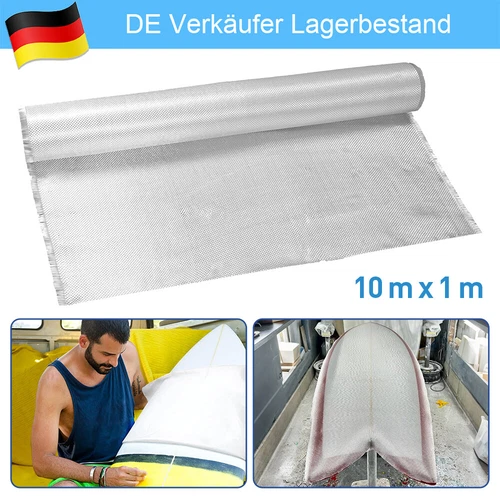 10m² Glasfaser Matte GFK Glasfasermatte 270 g/m² Glasmatte Glasgewebe Glasvlies - Bild 1 von 11