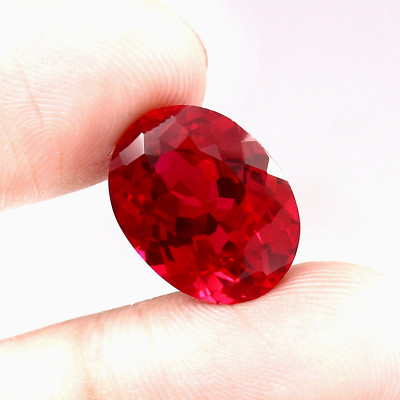 AAA Natural Beautifull Fine Red Mozambique Ruby Loose Oval Gemstone Cut 16x12 MM