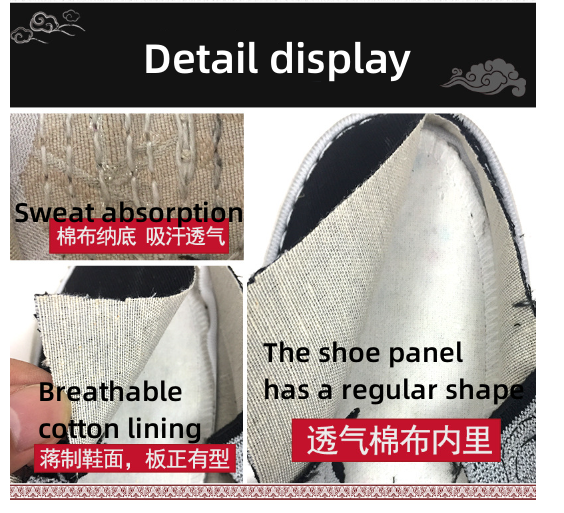 Kung Fu Shoes Slippers Tai Chi Pumps Martial Arts Karate Cotton Sole