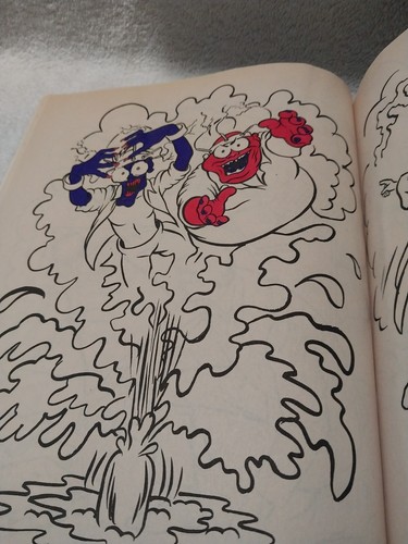 1988 Ghostbusters 2 Coloring Book 3 Pages COLORED - Picture 4 of 5