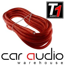 Connects2 T1-5M 8AWG RED - 5 Mete 8 Gauge AWG Power Cable for Car Amplifers