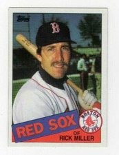 Rick Miller 1985 Topps Baseball Base Common #502 Boston Red Sox
