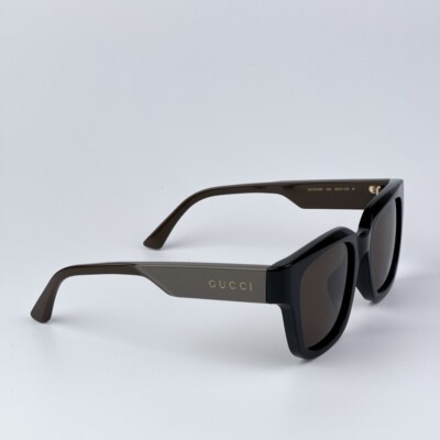 Gucci Men AUTHENTIC Sunglasses Black Green Brown Square  display picture 1