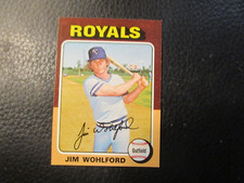 1975  TOPPS CARD#144  JIM WOHLFORD  ROYALS       NM/MT+