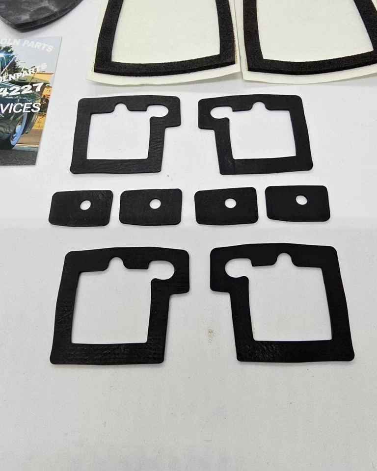 1961 - 1965 LINCOLN CONTINENTAL MAÇANETA DE PORTA BORRACHA / KIT DE JUNTA DE LANTERNA TRASEIRA NOVO - Imagem 2 de 4