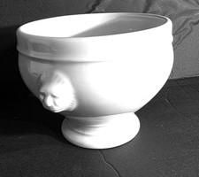 Vintage Apilco Lionhead French Soup Serving Bowl 6x5  