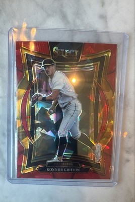 2025 Panini Select - Concourse Konnor Griffin #78 Red Ice Prizm /299 (RC)