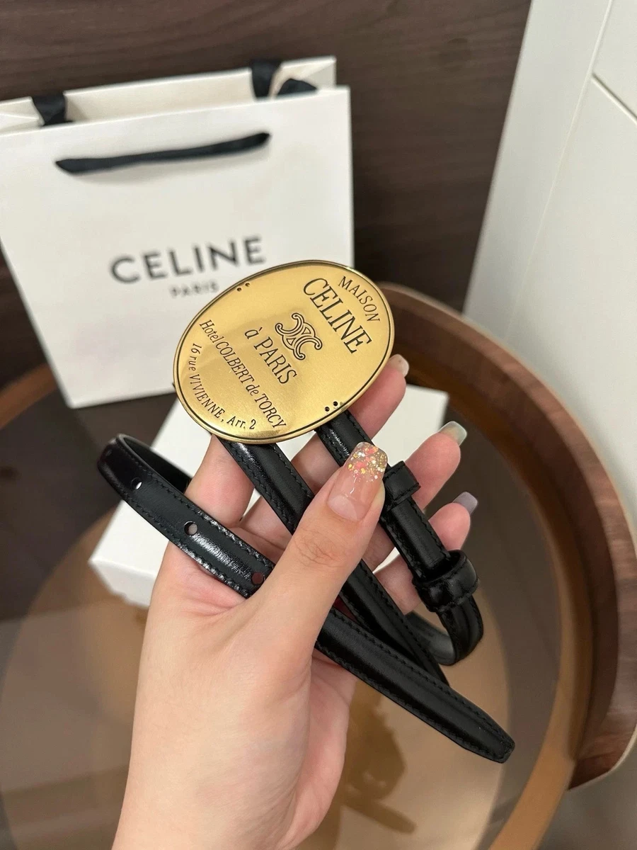 Black Leather CELINE Belts for Women for sale | eBay