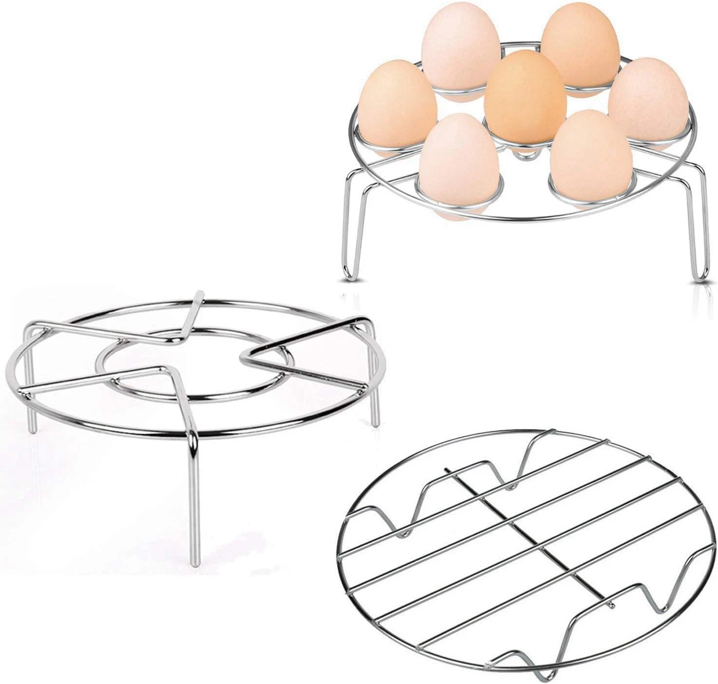 Stainless Steel Steam Rack for Instant Pot Cooking Trivet Rack Holder Egg Steame