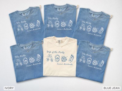 Custom Wife of Party Bachelorette Comfort Tee