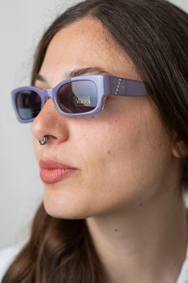 Versace Versus Mod. E76 rechteckig vintage 90er y2k COL. 787 Sonnenbrille NOS