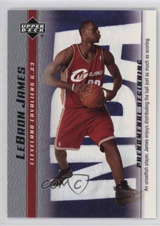 2003-04 Upper Deck Phenomenal Beginning Box Set LeBron James #15 Rookie RC 02fv