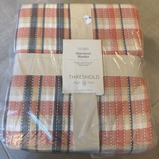 Threshold Spring Plaid Matelasse Blanket - Full/Queen