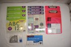 LOT OF 10 - ASSORTED SCHOOL CLASSROOM SUPPLIES AND BIOLOGY STUDY PAGES - NEW **