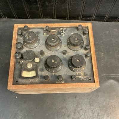 Vintage Leeds & Northrup Wheatstone Bridge In Wood Box Free Shipping