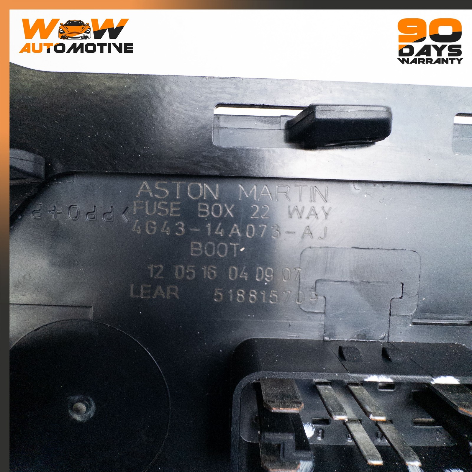 05-24 ASTON MARTIN V8 VANTAGE DB9 DBS REAR FUSE BOX RELAY JUNCTION BRACKET OEM