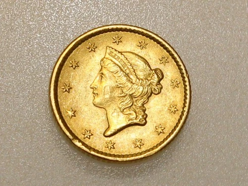 1852-P $1 LIBERTY HEAD GOLD COIN