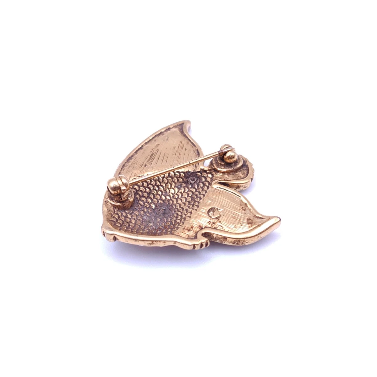 ⭐ Swarovski Brosche Anstecknadel Stecker Pin Anhänger Perle Stein Gold 070 ⭐