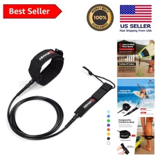 Comfortable & Strong Surfboard Leash with Hidden Key Pocket - 6-10 ft Options