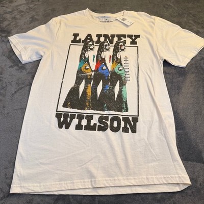 Lainey Wilson Graphic T Shirt White Ripple Junction Cotton Adult Medium NWT