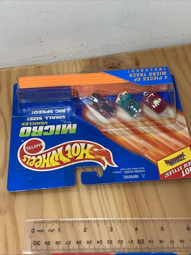 1996 Trans Mutant Hot Wheels Micro Veicolo Taglia Piccola Grande Velocità con Pista #15715 - Foto 5 di 6