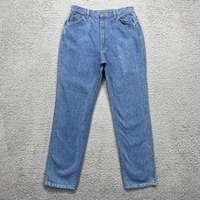 VTG Lee Riders Jeans Womens 16 31W x31L High Rise Tapered Made USA Denim 80s