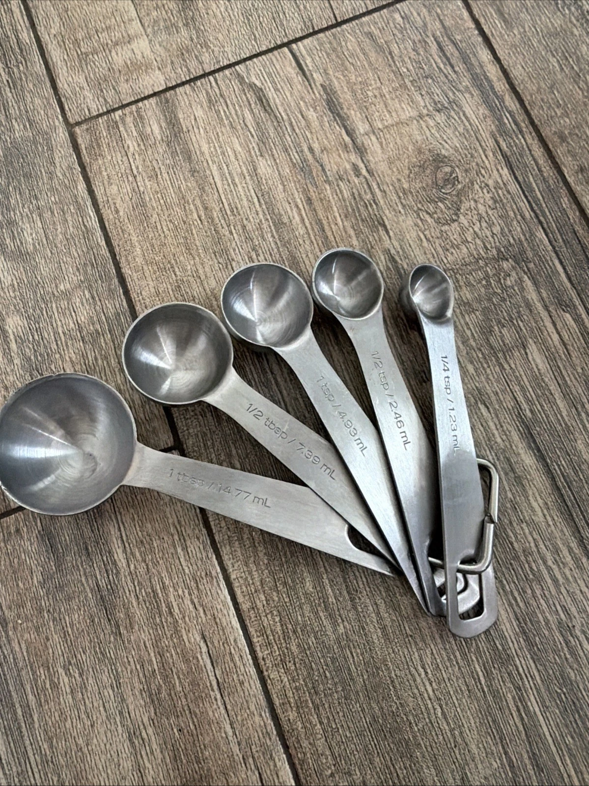 Chicago Metallic 6 Pc Nesting Measuring Spoon Set Stainless Steel Durable
Opens in a new window or t