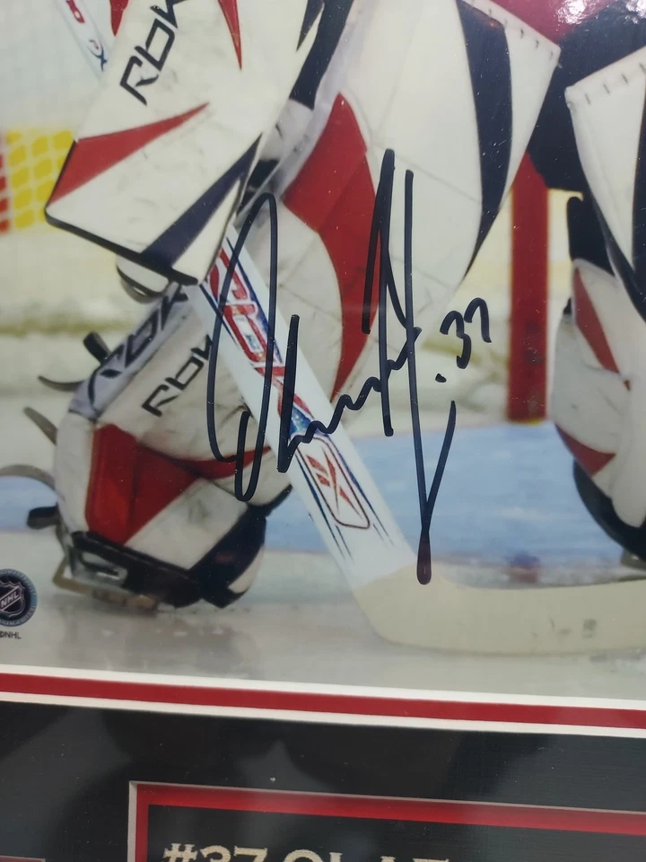 Foto autografiada y enmarcada de Olaf Kolzig Foto 3 de 4