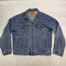 Vintage Levis 70507-0389 Denim Jean Trucker Jacket Distressed Grunge 90  s Size L