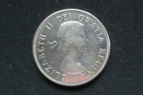 1962 Canada 50 Cents Coin - .800 Silver