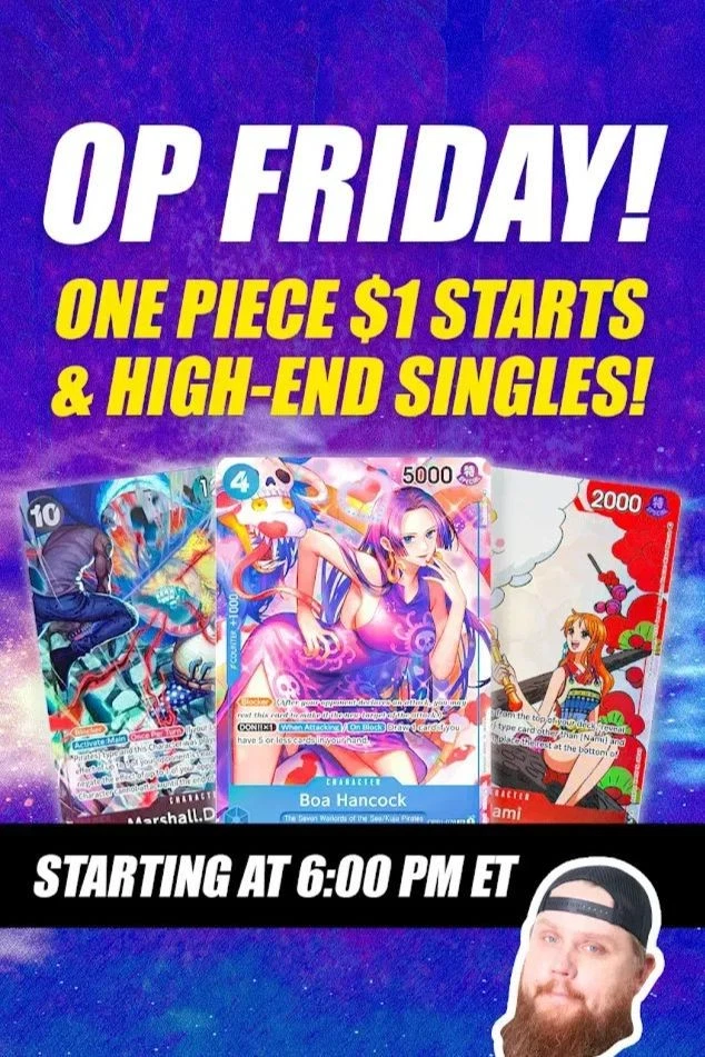 OP Friday! One Piece $1 Starts & High-End Singles Auctions!