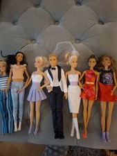 Joblot Of Barbie Dolls Including A Ken 