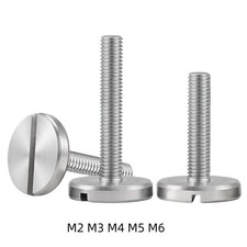 Slotted Round Large Flat Head Screws A2 Stainless Steel Slotted Decoration Screw