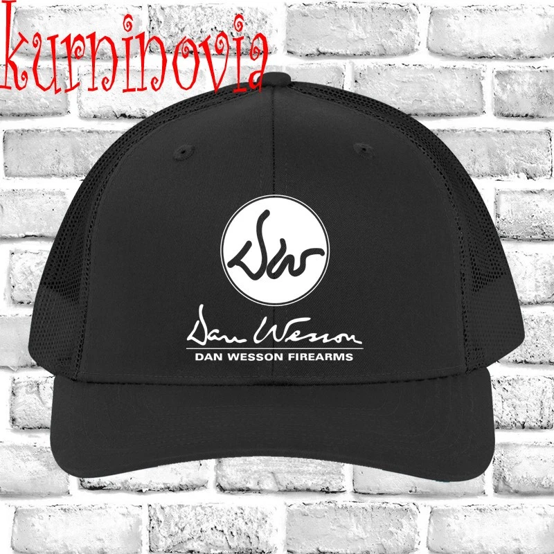Dan Wesson Firearms Guns Black Trucker Hat Cap Adult Size