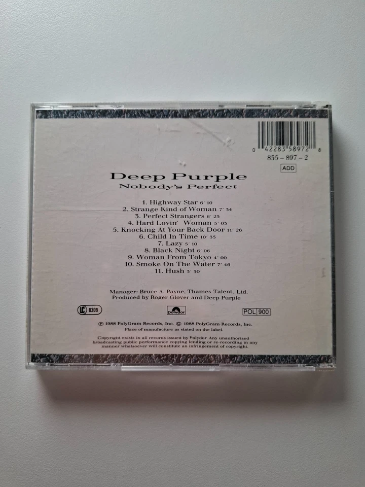 Deep Purple – Nobody's Perfect | Album CD | Gut 7 - Bild 3 von 3