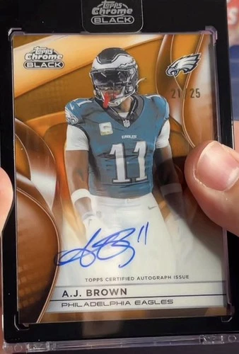 2025 Topps Chrome A.J. Brown Chrome Autographs (RAW)