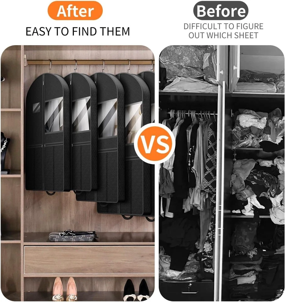 Bolsas de traje de 43" para hombre de viaje, bolsa de ropa de viaje para llevar, gruesas duraderas Foto 3 de 4