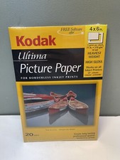 Kodak Ultima Picture Paper For Borderless Inkjet Prints 4 x 6 in. 20 Sheets