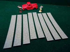 HO Scale Sidewalk Stone Block Concrete Laser Etched 240 Scale Feet Acrylic