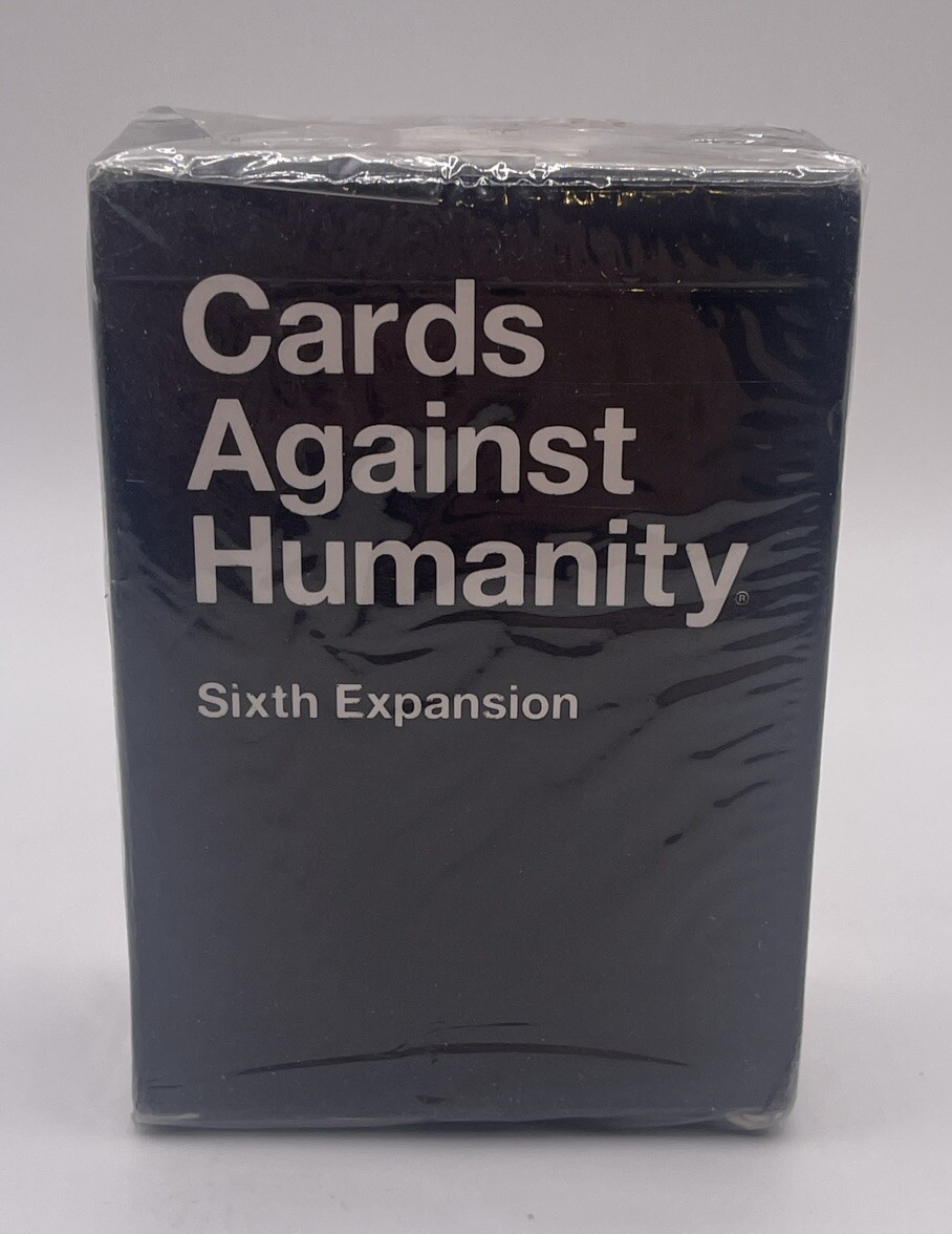 Cards Against Humanity Set Plus Sealed Sixth Expansion Pack 6th